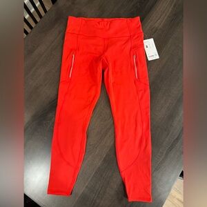 Athleta Women's Red Leggings